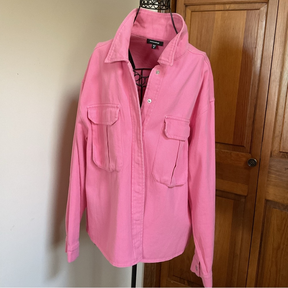 Mittoshop oversized pink shirt/ jacket Medium - Picture 2 of 8